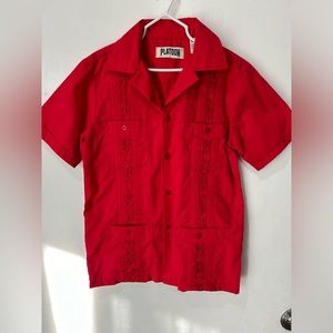 Boys Guayabera Short Sleeve Cuban Shirt
